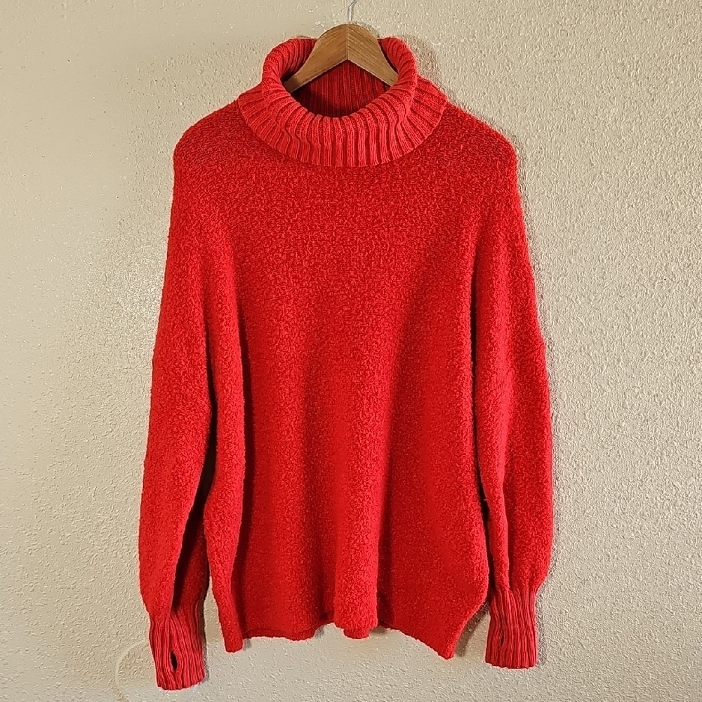 Offline By Aerie Cozy Red Turtleneck Sweater.